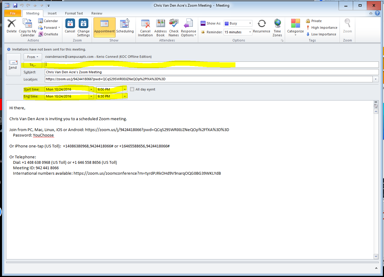 Zoom Basic Instructions Help Desk